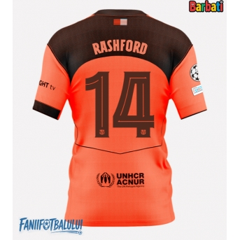 Barcelona Marcus Rashford #14 Tricou Fotbal Replică 2025-26 Barbati Treilea